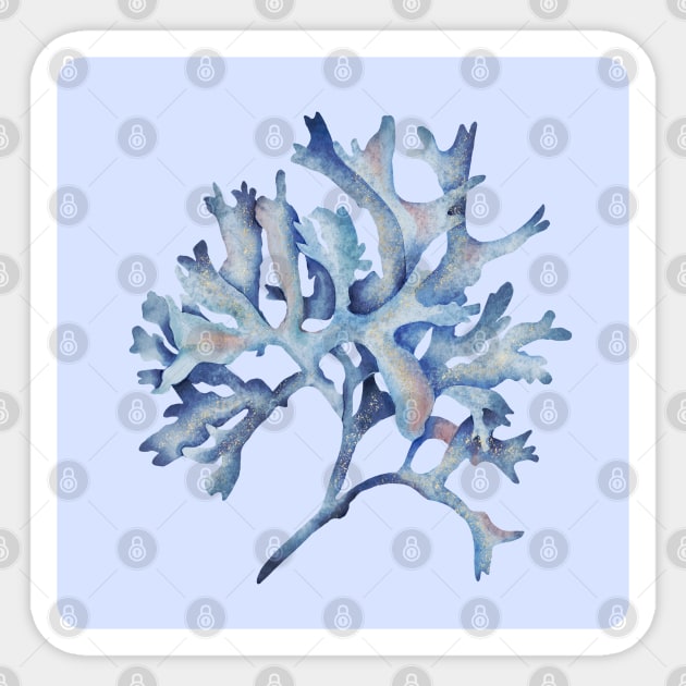 Marine Coral Underwater Pattern Sticker by Yourfavshop600
